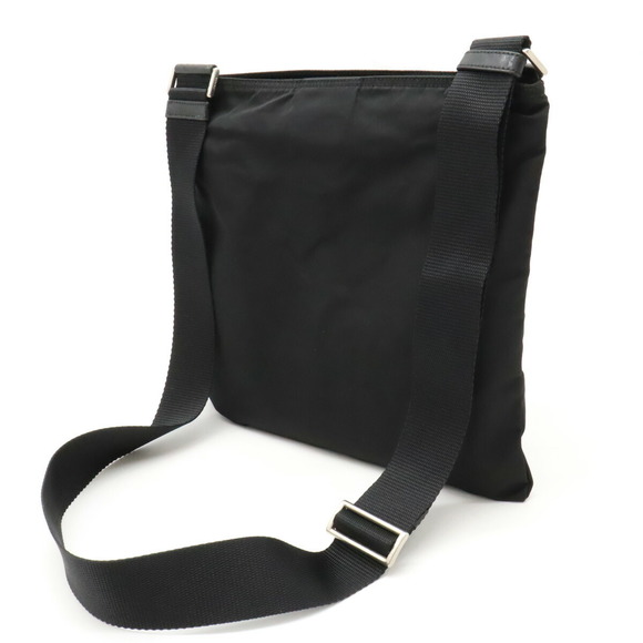 Prada Nylon Black Bag Crossbody Leather Nero Shoulder - Picture 1 of 7